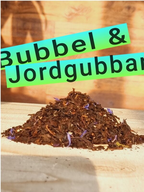 Bubbel & Jordgubbar svart te 100 g
